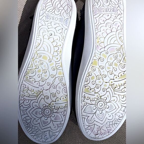 GentlyWorn BOBS Women's Black Canvas Shoes, Great for Everyday Casual & Outings - Picture 10 of 16